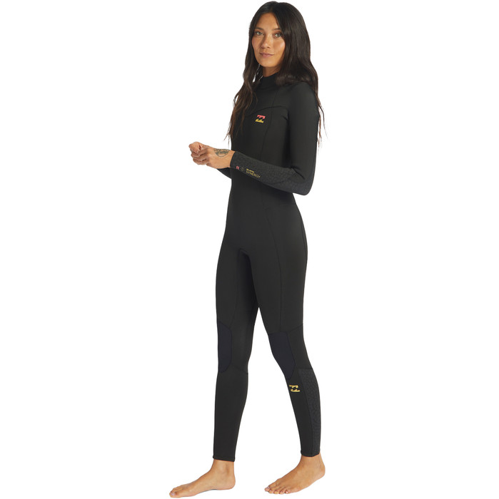 2023 Billabong Womens Synergy 3/2mm GBS Back Zip Wetsuit ABJW100132 - Wild Black